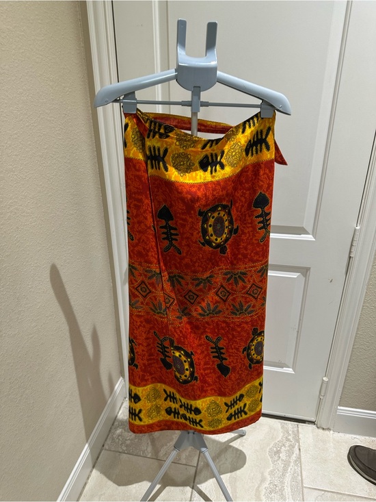 Ashley Stewart Dresses & Skirts - Ashley Stewart Yellow and Black Tropical Print Sarong